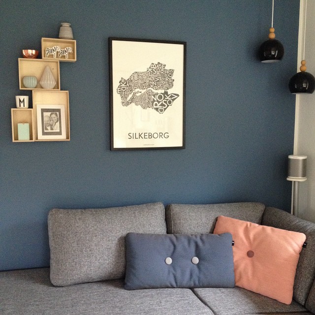 Inspiration fra instagram: farvel til hvide vægge! detydre.dk Væg i stuen
